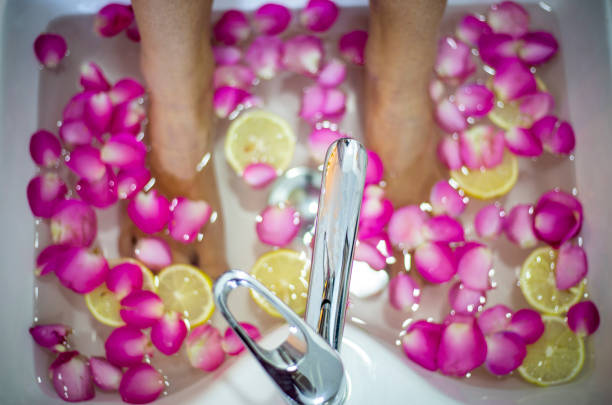 istock Feet spa treatment - Foot massage - Relaxation 1260054243