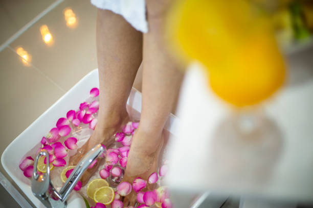 istock Feet spa treatment - Foot massage - Relaxation 1260078908