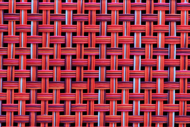 Illustration of a brown woven pattern
