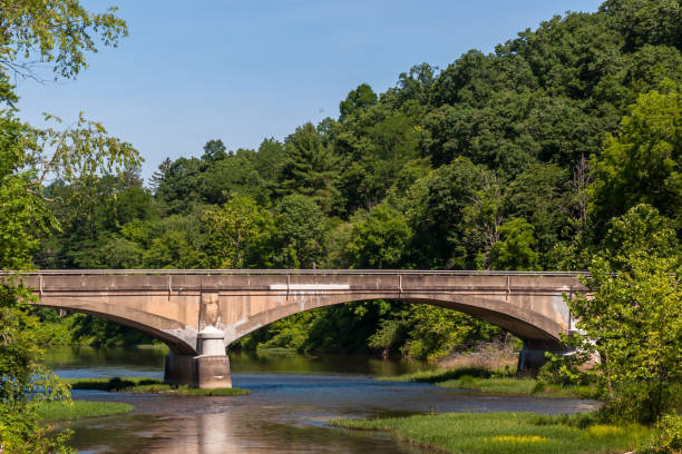 istock A concrete bridge over water in the woods 1260129929