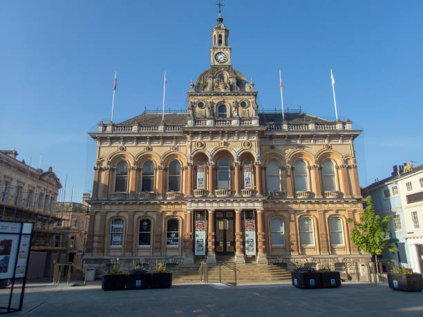 The Town Hall in Ipswich, UK stock photo