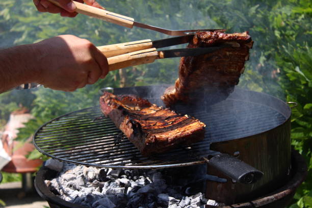 istock Barbecue with meat and beer 1260169329