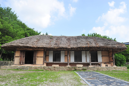 On June 28, 2020 Birthplace of Nongae in Daegok-ri, Jangsu-gun, Jeollabuk-do, South Korea. Jeollabuk-do Monument No. 46