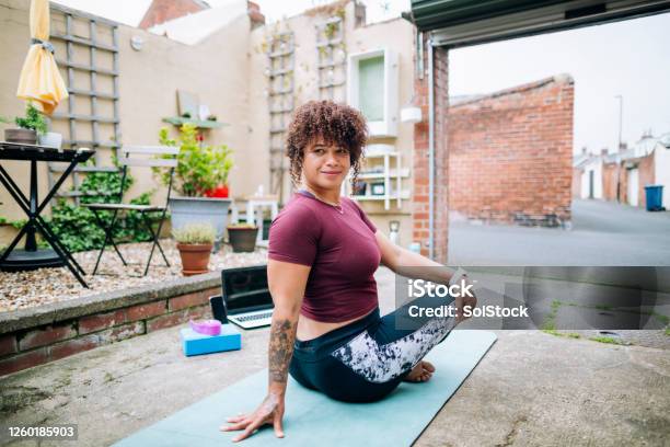 Yoga Is Her Passion Stock Photo - Download Image Now - Yoga, One Woman Only, Relaxation Exercise