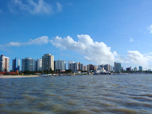 São Luis city seen by the sea, Maranhão - Brazil São Luis is one of the most visited cities in northeastern Brazil. sao luis stock pictures, royalty-free photos & images