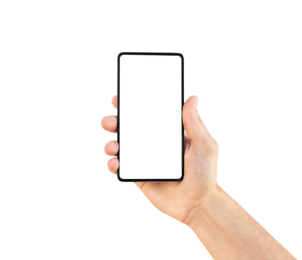 istock Man's hand holding smartphone. 1260210854