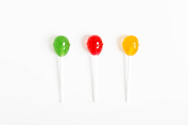 istock multicolored lollipops on a white background. concept of unhealthy sweets. 1260243557