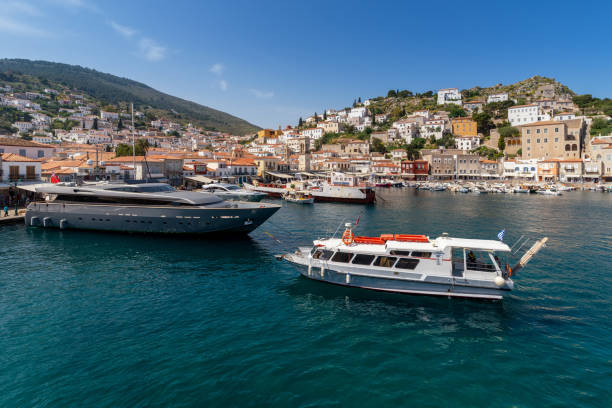 istock View of the port from Hydra island, Greece. 1260257302