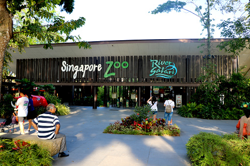 Country-Singapore, Date 07/26/2020 Entrance of singapore zoo and river safari
