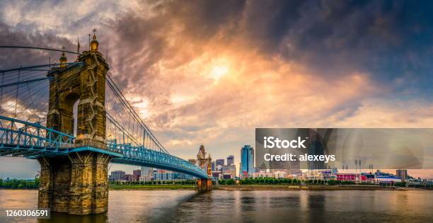 Cincinnati Downtown Stock Photo - Download Image Now - Cincinnati, Urban Skyline, Ohio