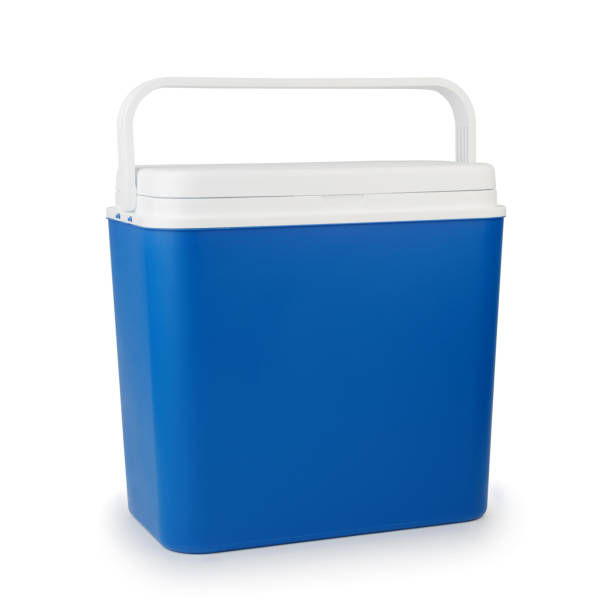 istock Portable refrigerator for traveling isolated. 1260315285