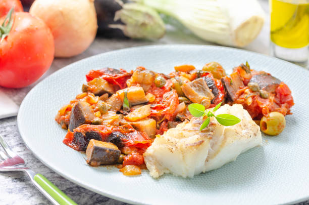 Traditional sicilian eggplant dish Caponata