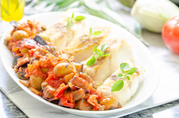 istock Traditional sicilian eggplant dish Caponata 1260325189
