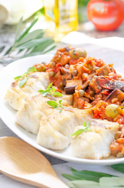 istock Traditional sicilian eggplant dish Caponata 1260326854