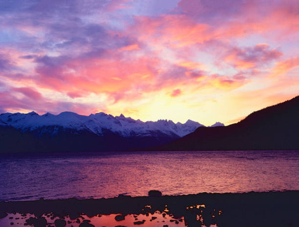 The Inside Passage is a protected waterway shipping route popular with tourists from Vancouver to Alaska.