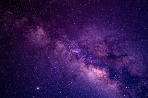 istock Milky way galaxy and starfield on night sky background 1260359348