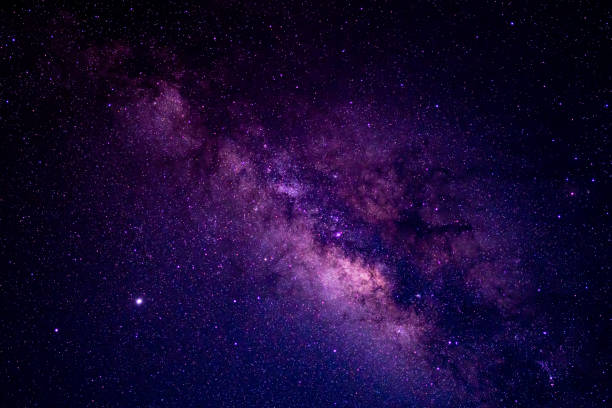 istock Milky way galaxy and starfield on night sky background 1260360460