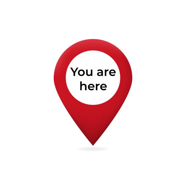 istock You are here pointer on web map. Red pointer marked you are here graphic sign of travel. 1260402508