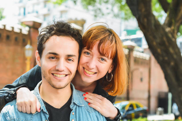 istock Happy couple having a date. 1260443567