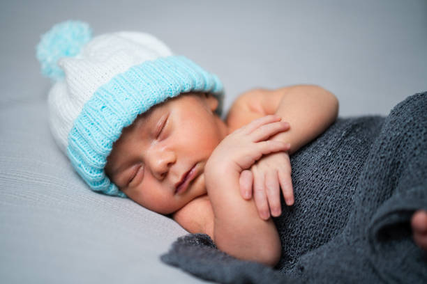istock newborn baby boy sleeping 1260453253