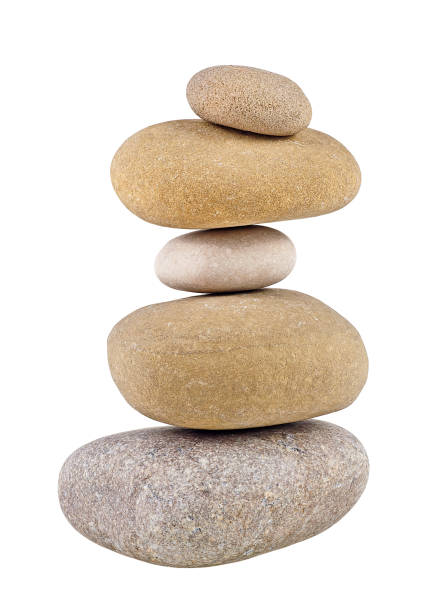istock Pyramid of the stones isolated on a white background 1260468324
