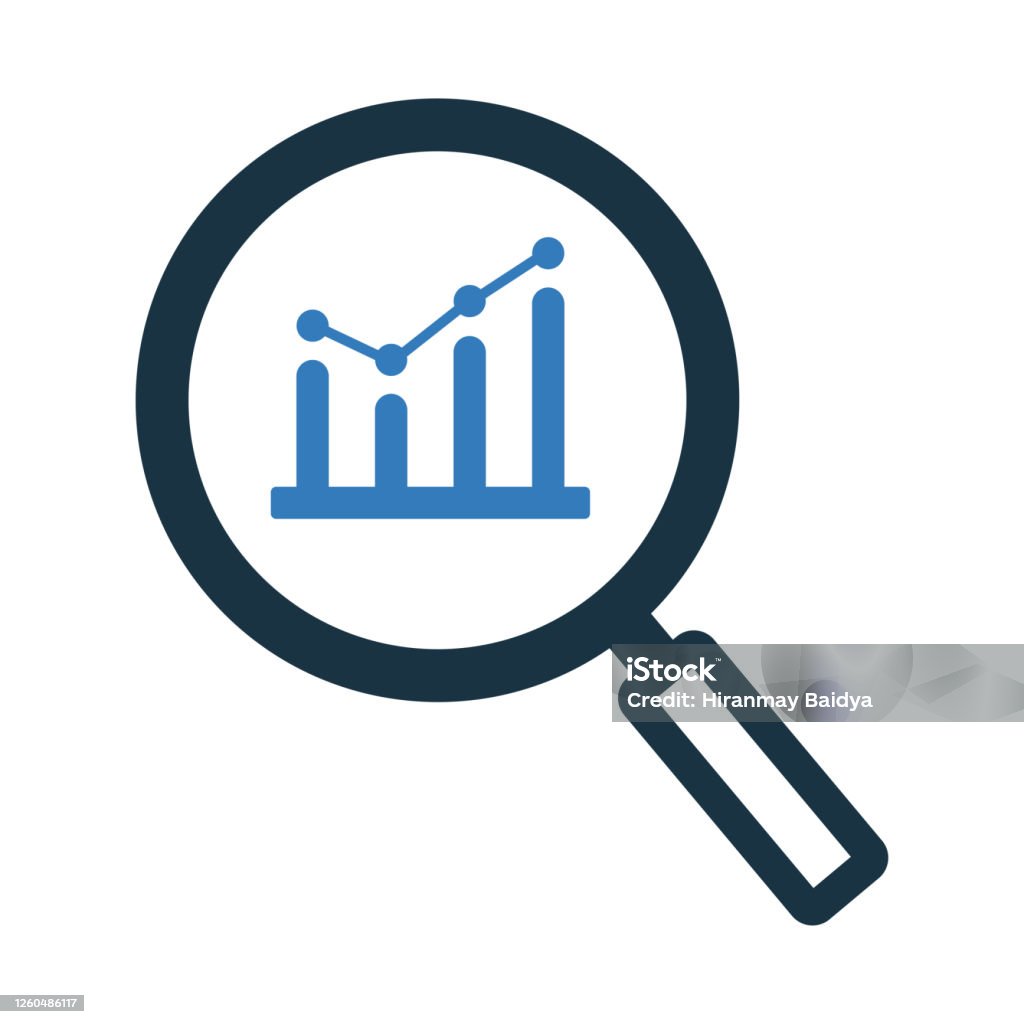 Market research icon / vector graphics Market research icon. Beautiful, meticulously designed icon. Well organized and editable Vector for any uses. Icon stock vector