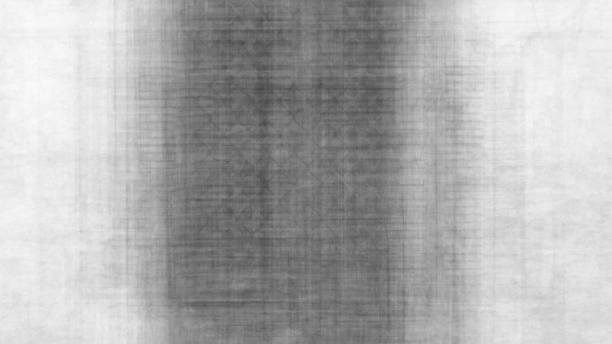 istock Abstract fabric / fiber like texture / background, in black and white. 1260489269