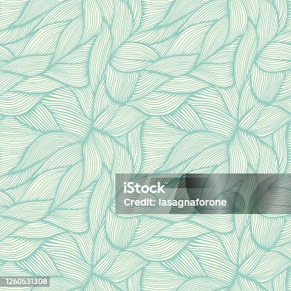 istock Hand Drawn Organic Intertwined Seamless Pattern 1260531308