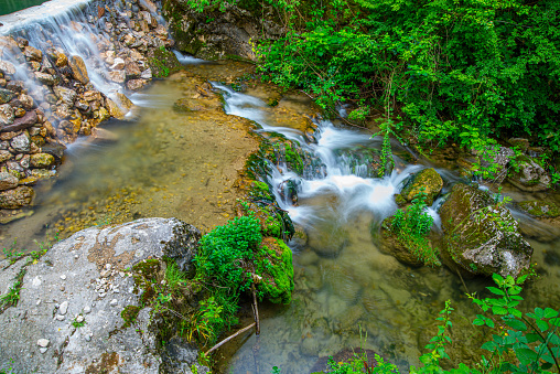 Beautiful mountain river on the Old Mountain, Stara Planina, Serbia, Europe