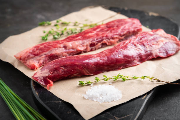 istock raw cuts of beef for grilling, alternative steaks from rump 1260548061