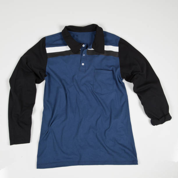 istock T-shirt Polo Long Sleeve On White Background. 1260570139