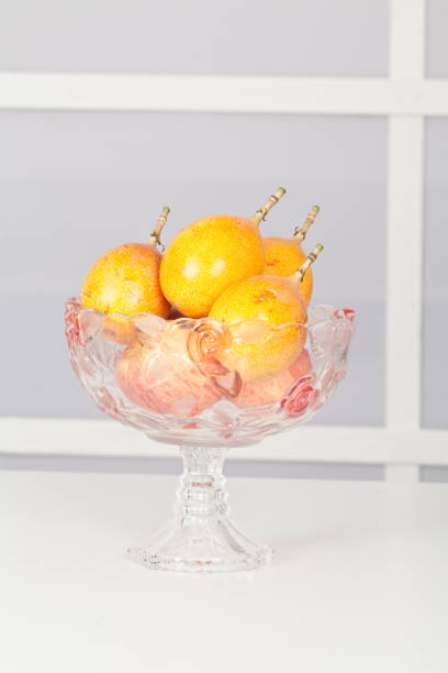 istock Glass Fruit Bowl With Fruits. 1260577901