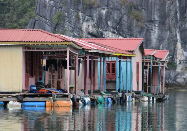 Houses on water in Vietnam