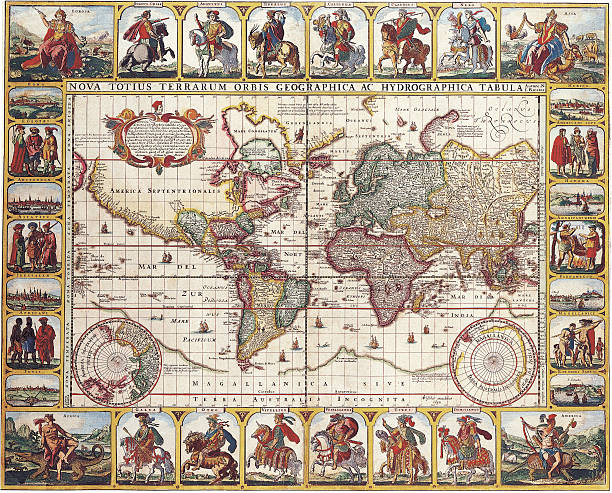 istock High-quality Antique Map - Nicolas Visscher, 1652 126060623