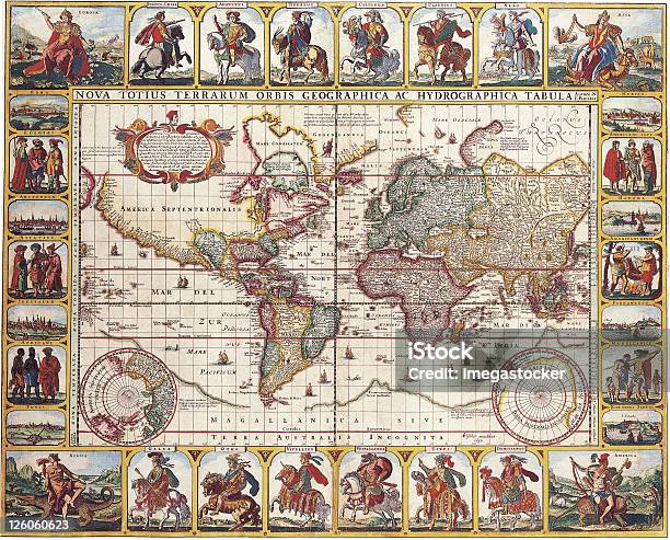 Highquality Antique Map Nicolas Visscher 1652 Stock Photo - Download Image Now - Africa, Ancient, Antique