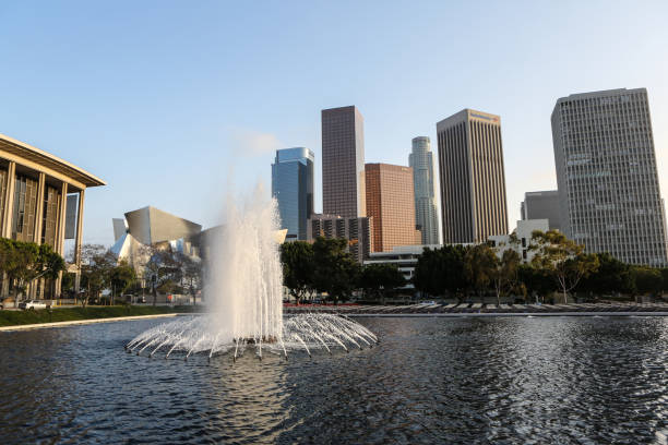 istock Downtown LA Skyline from the theater district 1260659217