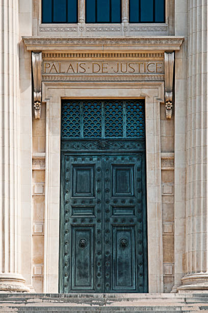 istock Palais de Justice door in Paris 1260662296