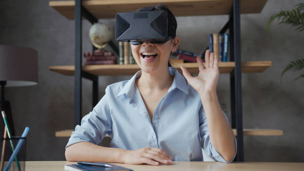 istock the teacher conducts an online lesson in vr virtual reality glasses 1260671698