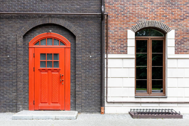 neat simple facade of a modern typical house
