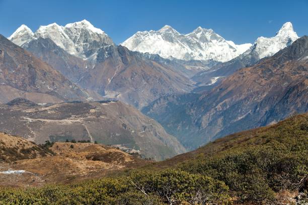 istock Mount Everest, Lhotse and Ama Dablam from Kongde 1260727886