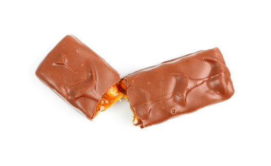 3d render Whole Mold Bitter Bar Chocolate Piece, Food Snack Concept (İsolated on White and Clipping Path)