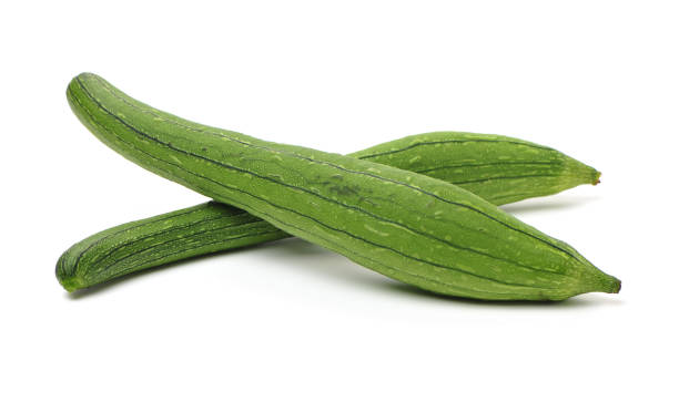 fresh loofah fresh loofah on the white background slate ridge stock pictures, royalty-free photos & images