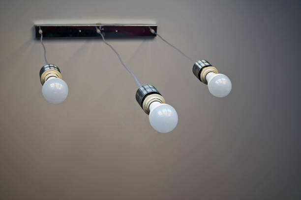 istock Some LED lamps, scientific technology. LED light bulb. Modern lamp. 1261063453