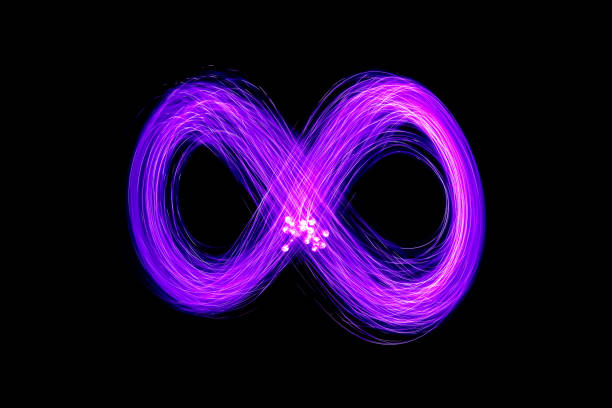 istock Freeze light photo. Abstract pattern background. Eternal sign. 1261130678