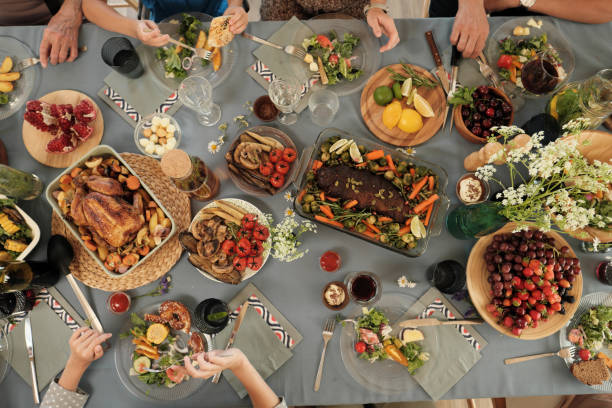 istock Holiday dinner with family 1261154979