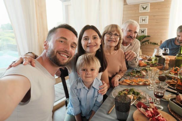 istock Happy family at home 1261155501