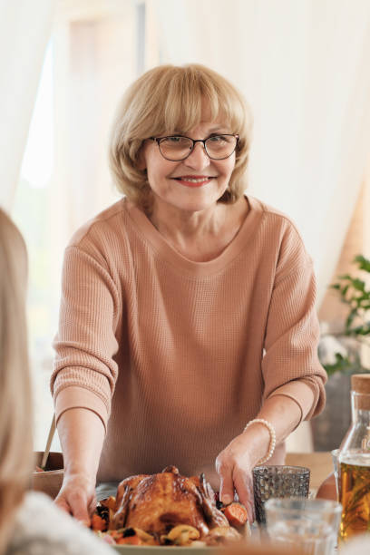 istock Woman served turkey for dinner 1261156077
