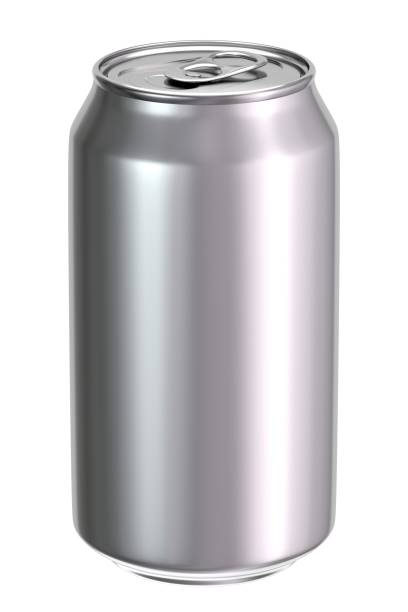 istock Blank aluminum can isolated on white 1261164201
