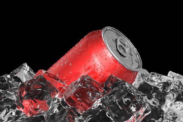 3D render of the ice cold soda can
