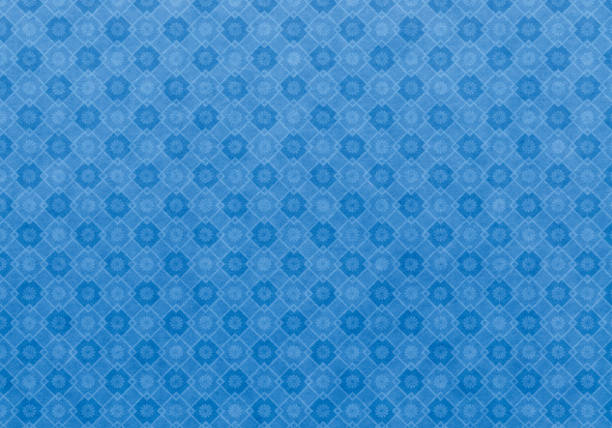 istock Blue texture of Japanese paper 1261197467